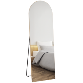 Miroir sur pied ou mural 50L x 150H cm AURELIO ton or