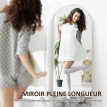 Miroir sur pied ou mural 50L x 150H cm AURELIO ton or
