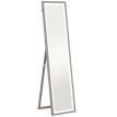 Grand miroir LED 40 x 160 cm SERGIO effet bois gris