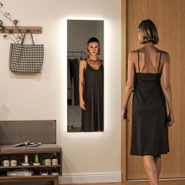 Miroir mural LED 40L x 120H cm DARIO tactile