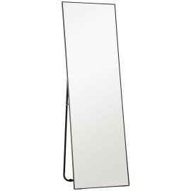 Grand miroir pleine longueur rectangulaire 50 x 160 cm MARZIO noir