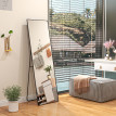 Grand miroir pleine longueur rectangulaire 50 x 160 cm MARZIO noir
