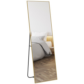 Grand miroir pleine longueur rectangulaire 50 x 160 AURELIO doré