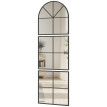 284 Miroir atelier triptyque 60x180 cm style verrière LUCENZO noir
