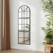 284 Miroir atelier triptyque 60x180 cm style verrière LUCENZO noir
