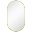 Miroir mural ovale 40L x 70H cm ARES doré