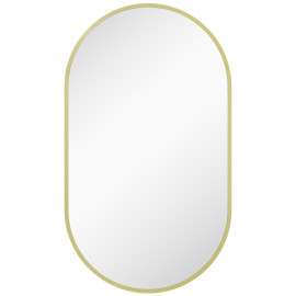 Miroir mural ovale 40L x 70H cm ARES doré