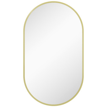 Miroir mural ovale 40L x 70H cm ARES doré