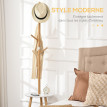 Porte-manteau design scandinave branches DALIS blanc
