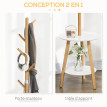 Porte-manteau design scandinave branches DALIS blanc