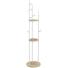 Porte-manteau design branches BRANCHY aspect chêne et blanc