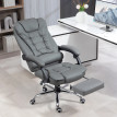Fauteuil de bureau manager inclinable repose-pied HELMUT gris