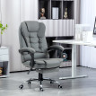 Fauteuil de bureau manager inclinable repose-pied HELMUT gris