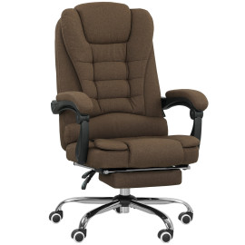 Fauteuil de bureau manager dossier inclinable HARRISON lin beige
