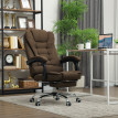 Fauteuil de bureau manager dossier inclinable HARRISON lin beige