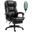 Fauteuil bureau massant inclinable réglable VINCETTO noir
