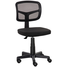 Chaise de bureau ergonomique réglable VINZETTA maille noir