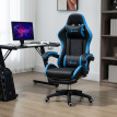 Chaise gaming de bureau inclinable VARETTA noir et bleu