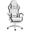 Chaise de bureau gaming inclinable réglable TITTO blanche et grise