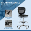 Chaise de bureau haute ergonomique CHARLITO noire