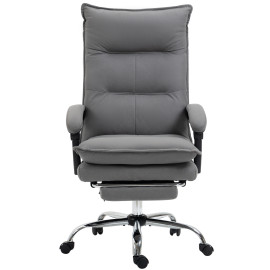 Fauteuil de bureau massant chauffant MONICA gris et noir