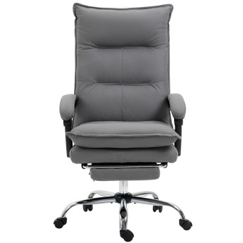 Fauteuil de bureau massant chauffant MONICA gris et noir