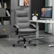 Fauteuil de bureau massant chauffant MONICA gris et noir