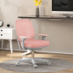 Chaise de bureau ergonomique revêtement maille SONIA rose