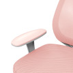 Chaise de bureau ergonomique revêtement maille SONIA rose