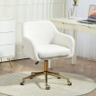 Chaise de bureau style Art déco FRANCESCA crème