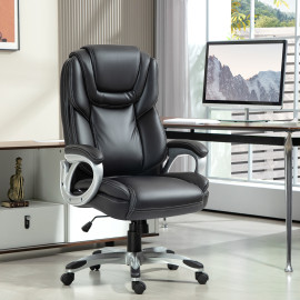 Chaise de bureau direction bascule RICCARDO noire