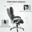 Chaise de bureau direction bascule RICCARDO noire