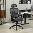 Fauteuil de bureau ergonomique grand confort EVAN noir