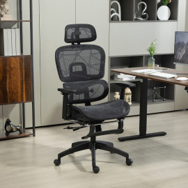 Fauteuil de bureau ergonomique grand confort EVAN noir