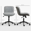 Fauteuil de bureau à bascule ELIO gris foncé