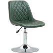 Chaise de bureau design Chesterfield AMARA vert vieilli