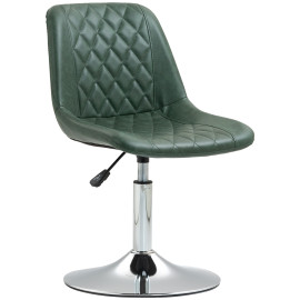 Chaise de bureau design Chesterfield AMARA vert vieilli