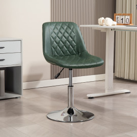 Chaise de bureau design Chesterfield AMARA vert vieilli