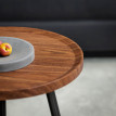 Lot de 2 tables gigognes rondes NOA effet noyer