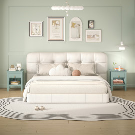 Lot de 2 chevets LIVIA vert et or