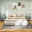 Lot de 2 chevets LIVIA vert et or