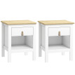 Lot de 2 tables de chevets LAVIA blanc