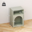 Lot de 2 chevets design tendance troglodyte TROGA vert