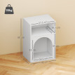 Lot de 2 chevets design tendance troglodyte 2 niches TARGA blanc