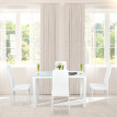 Ensemble table à manger et 4 chaises métal ALBA blanc