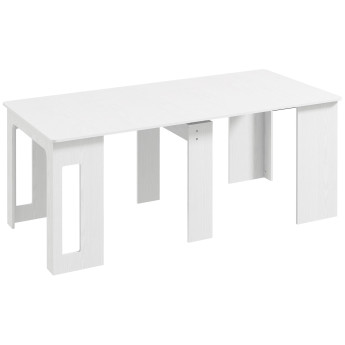 Table console extensible 6 personnes GRETEL blanche