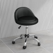 Tabouret à roulettes pivotant 360° MARCY noir