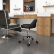 Tabouret à roulettes pivotant 360° MARCY noir