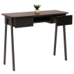 Console HWC-O40 table de téléphone table d'entrée/d'appoint tiroir de rangement MDV mélamine métal 88x110x40cm - aspe