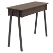 Console HWC-O40 table de téléphone table d'entrée/d'appoint tiroir de rangement MDV mélamine métal 88x110x40cm - aspe